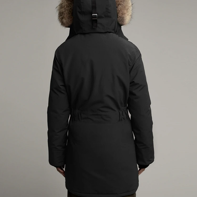 商品[国内直发] Canada Goose|[预售3天]加拿大鹅 Fusion Fit 版Trillium系列冬季连帽宽松中长款防风防水保暖派克羽绒服 女款 黑色,价格¥7260,第4张图片详细描述