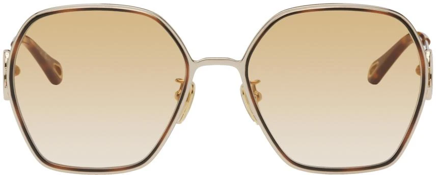 商品Chloé|Gold Austine Sunglasses,价格¥1303,第1张图片