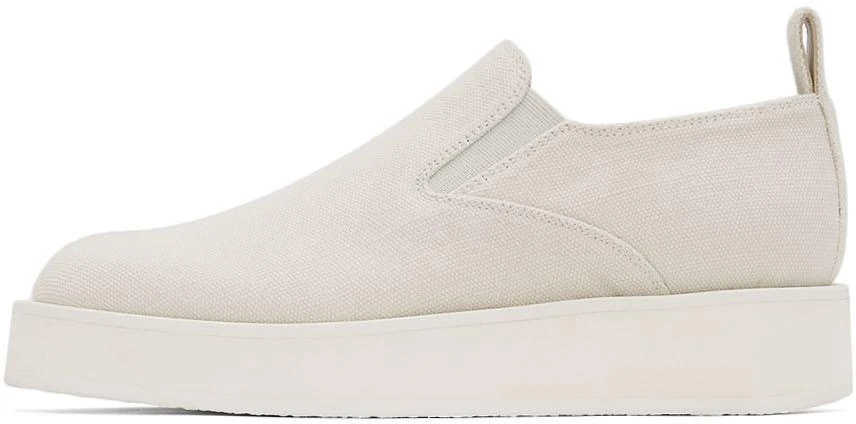 商品Jil Sander|Off-White Slip-On Platform Sneakers,价格¥1074,第3张图片详细描述