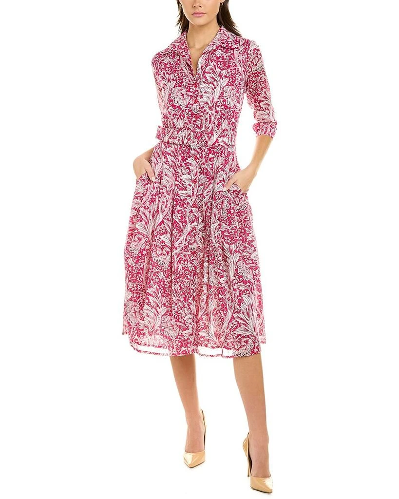 商品SAMANTHA SUNG|Samantha Sung Patricia Wool & Silk-Blend Shirtdress,价格¥2548,第1张图片