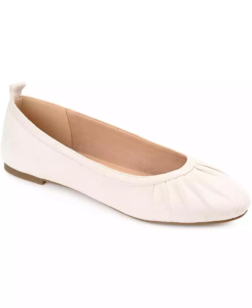 商品Journee Collection|Women's Tannya Ruched Ballet Flats,价格¥221,第1张图片