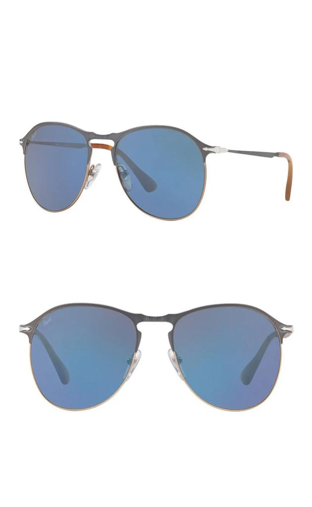 商品Persol|56mm Mirrored Aviator Sunglasses,价格¥568,第1张图片