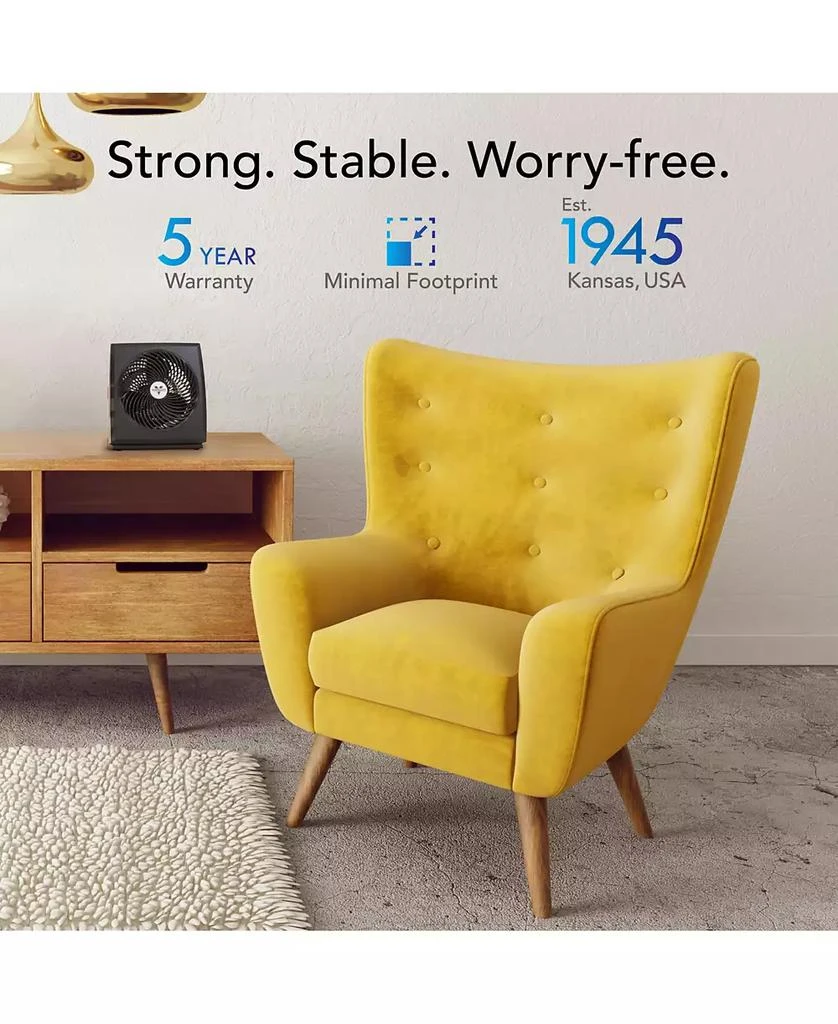 商品Vornado|573T Whole Room Air Circulator Fan with Pivoting Head, Black,价格¥236,第5张图片详细描述