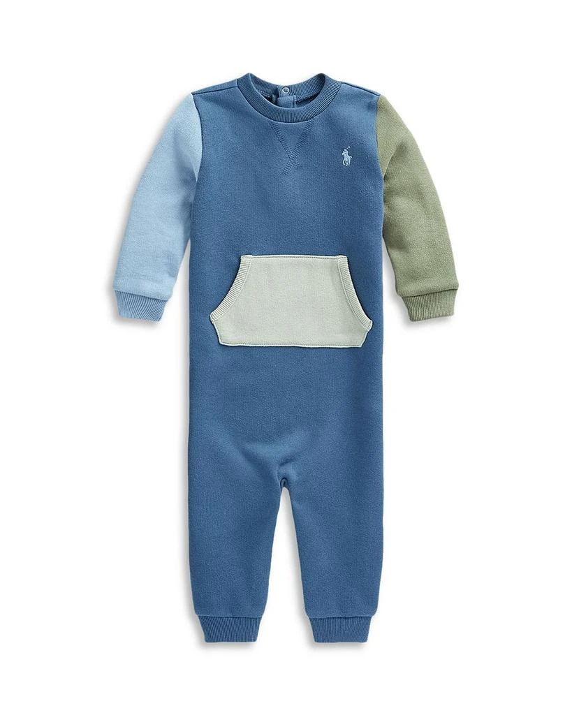 商品Ralph Lauren|Boys' Color Blocked Fleece Coverall - Baby,价格¥276,第1张图片