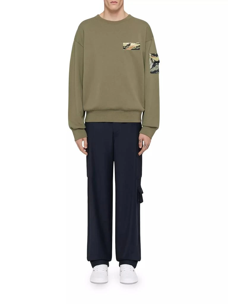 商品Givenchy|Sweatshirt in Fleece with Camo Patches,价格¥3525,第2张图片详细描述