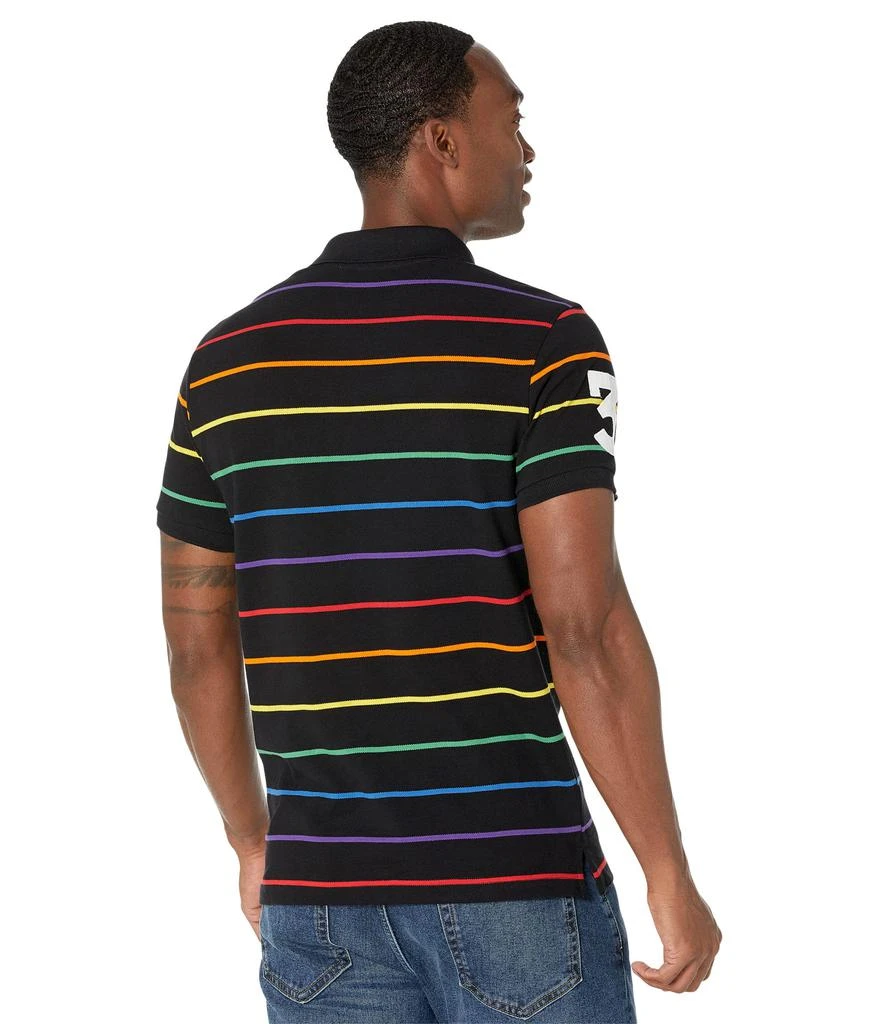 商品U.S. POLO ASSN.|Short Sleeve Slim Fit Pride Yarn-Dye Striped Polo,价格¥188,第2张图片详细描述