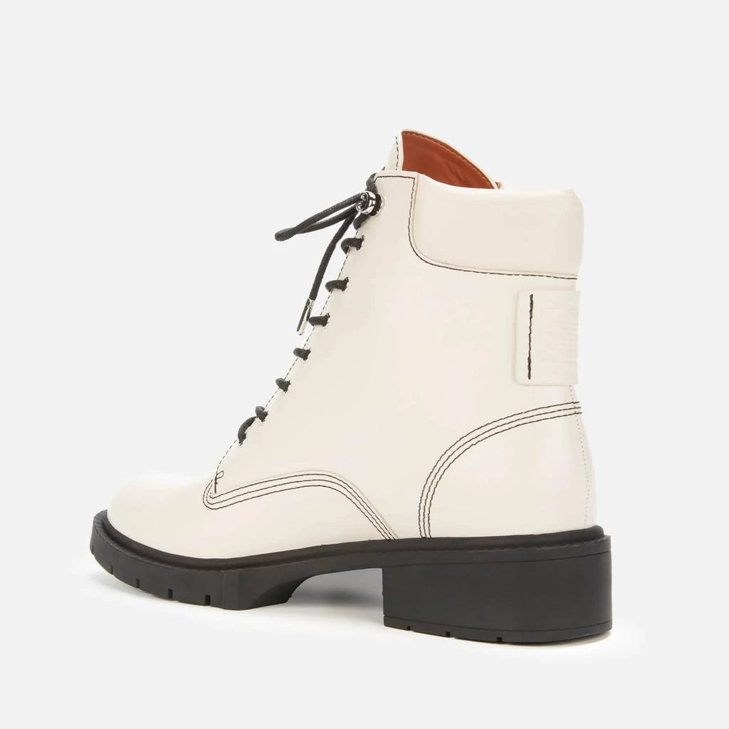 商品Coach|COACH WOMEN'S LORIMER LEATHER LACE UP BOOTS - CHALK,价格¥689,第3张图片详细描述