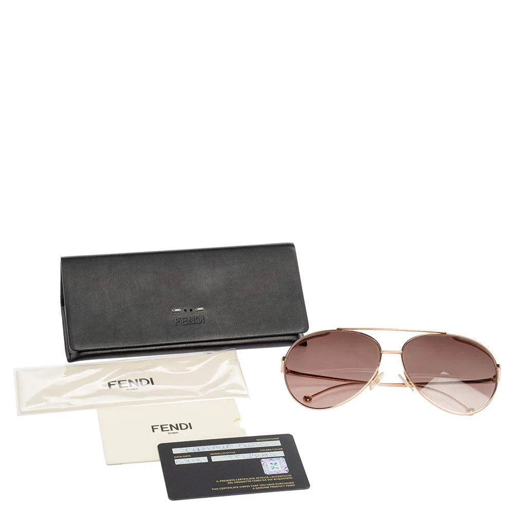 Fendi Gold Tone/Copper Gradient FF0286/S Aviator Sunglasses 商品