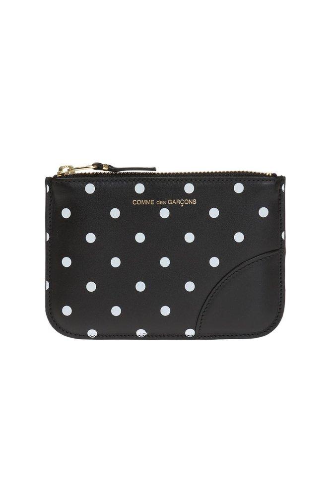 Comme des Garçons Wallet Polka Dot Printed Coin Zipped Wallet商品第1张图片规格展示