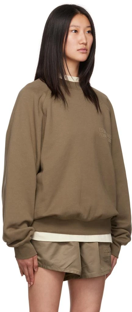 商品Essentials|Brown Crewneck Sweatshirt,价格¥267,第2张图片详细描述