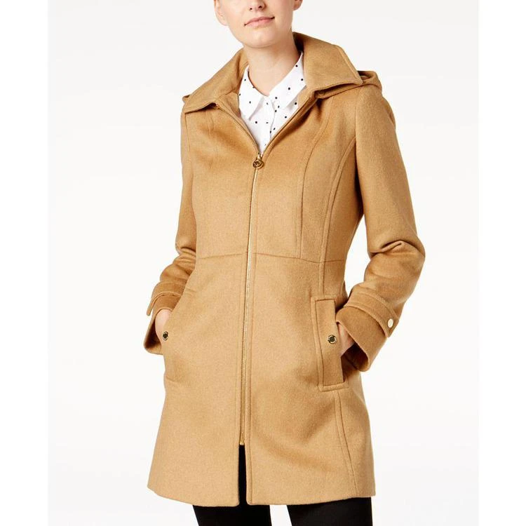 商品Michael Kors|MICHAEL  Petite Zip-Front Walker Coat,价格¥1005,第1张图片