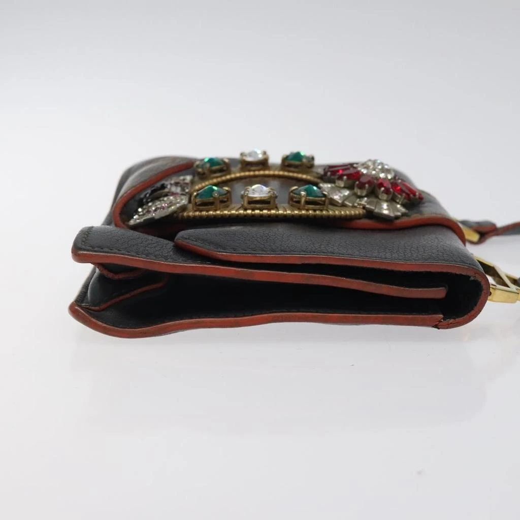 商品[二手商品] Miu Miu|Madras Leather Shoulder Bag (Pre-Owned),价格¥6796,第3张图片详细描述