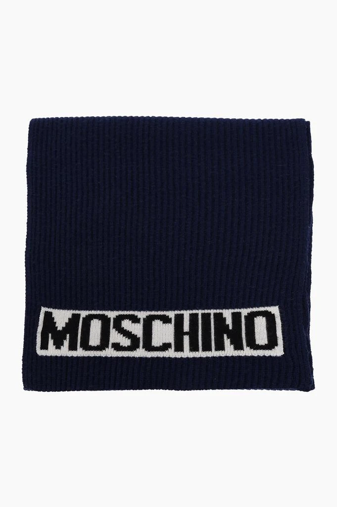 商品Moschino|Moschino Logo Intarsia-Knit Scarf,价格¥439,第1张图片