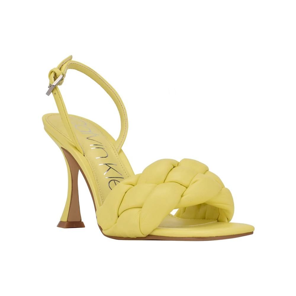 商品Calvin Klein|Women's Bona Braided High Heel Dress Sandals,价格¥406,第1张图片