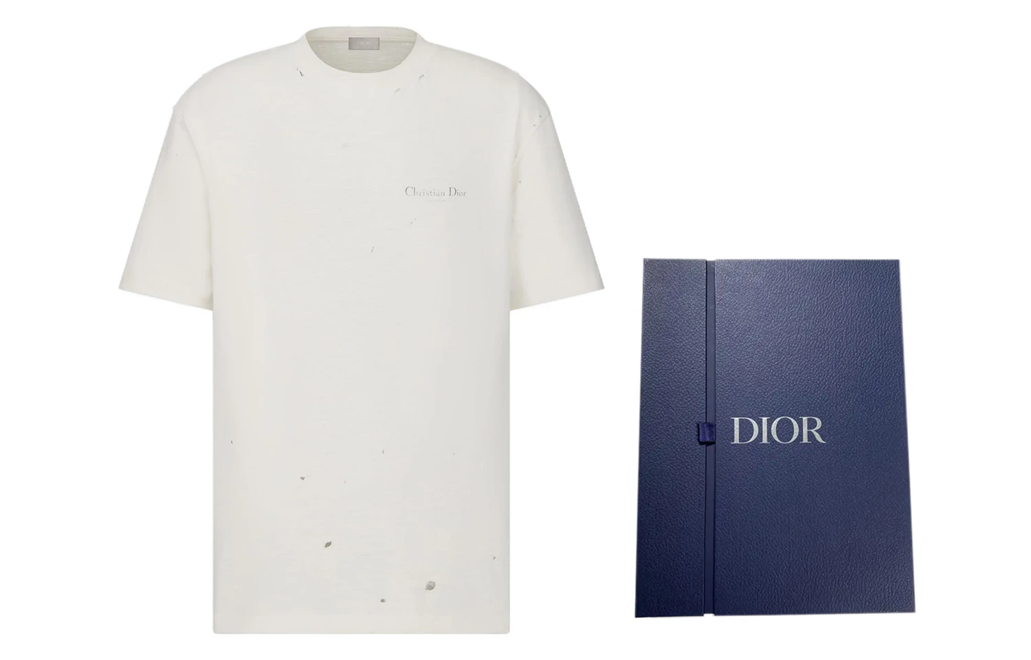 商品[国内直发] Dior|迪奥 迪奥 FW23 Logo字母印花破洞纯色休闲短袖T恤 男款,价格¥8584,第10张图片详细描述