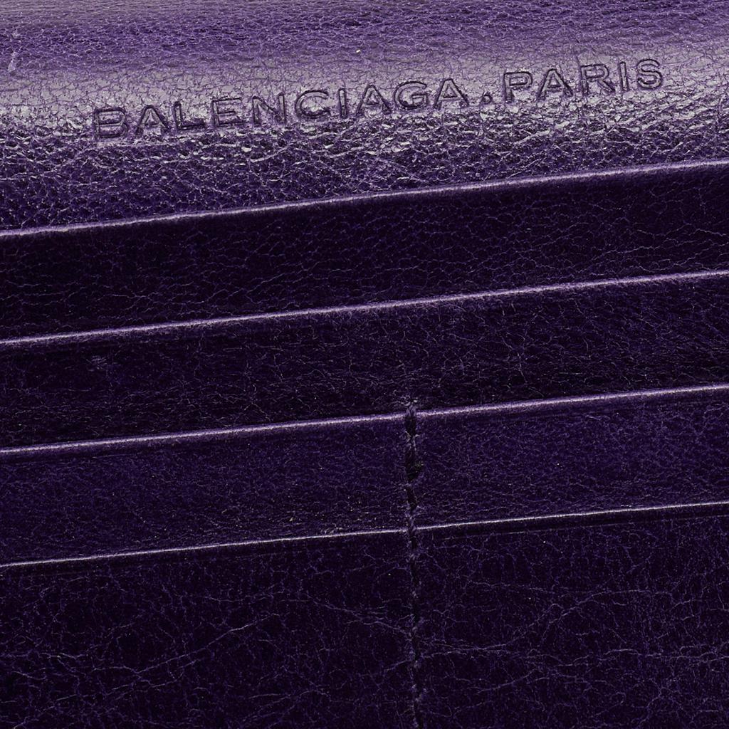 Balenciaga Raisin Leather Giant 12 Silver Money Wallet商品第8张图片规格展示