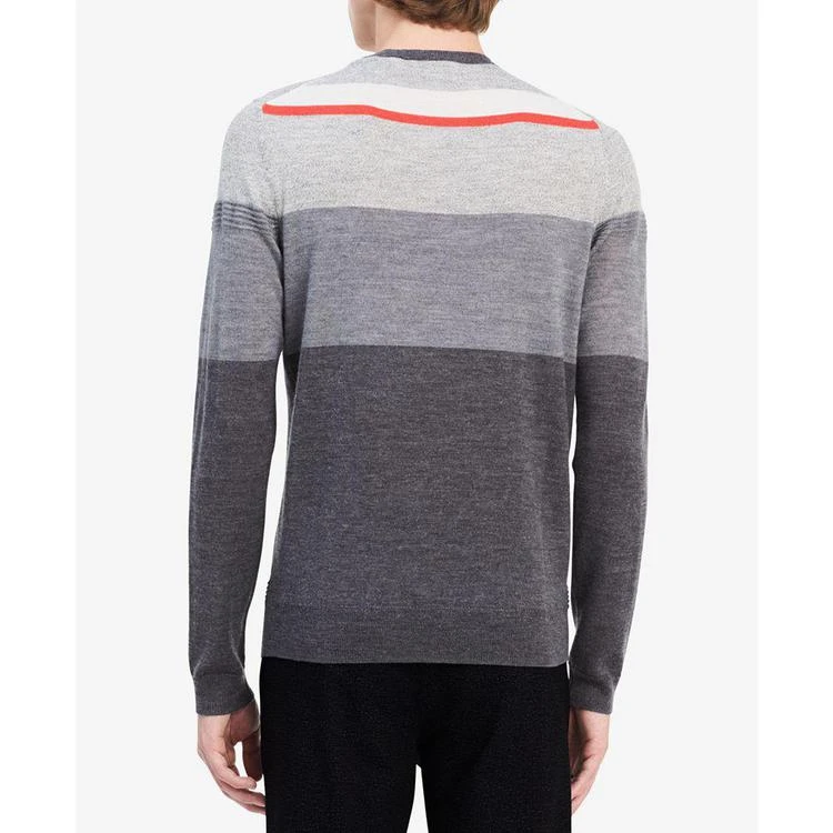 商品Calvin Klein|Men's Texture Stripe Merino Sweater,价格¥201,第4张图片详细描述