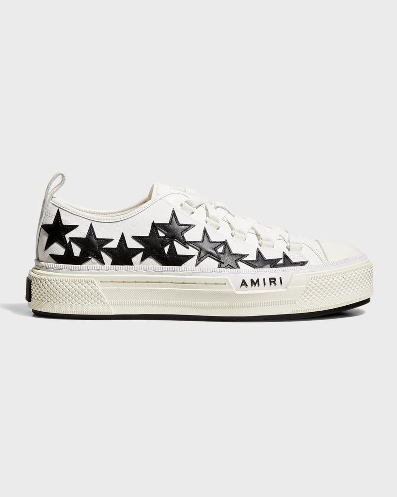 Men's Stars Court Canvas Appliqué Low-Top Sneakers商品第1张图片规格展示