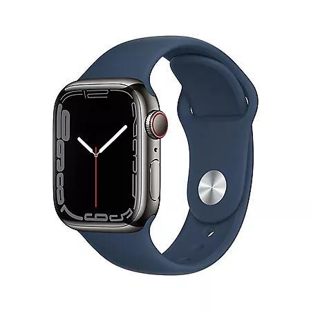 商品Apple|Apple Watch Series 7 Stainless Steel 41mm GPS + Cellular (Choose Color),价格¥4936,第1张图片