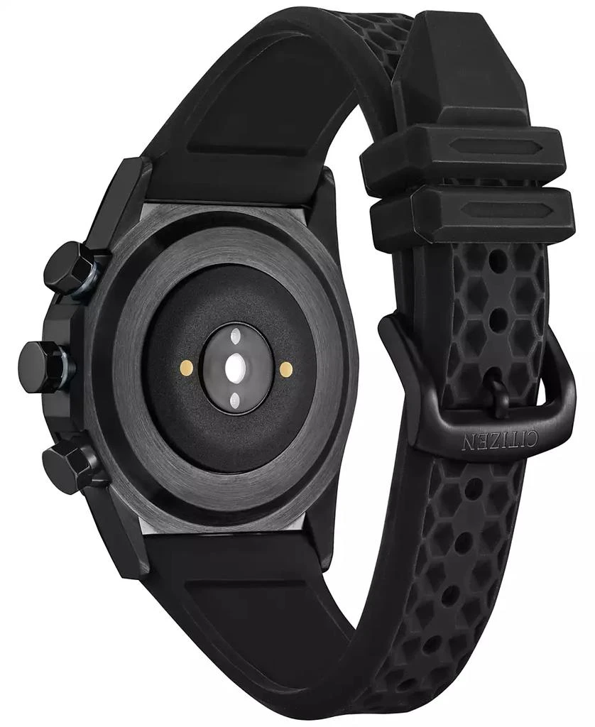 商品Citizen|Men's CZ Smart Hybrid HR Black Strap Smart Watch 44mm,价格¥1309,第3张图片详细描述