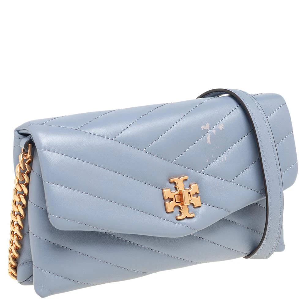 商品[二手商品] Tory Burch|Tory Burch Grey Chevron Leather Kira Crossbody Bag,价格¥930,第3张图片详细描述