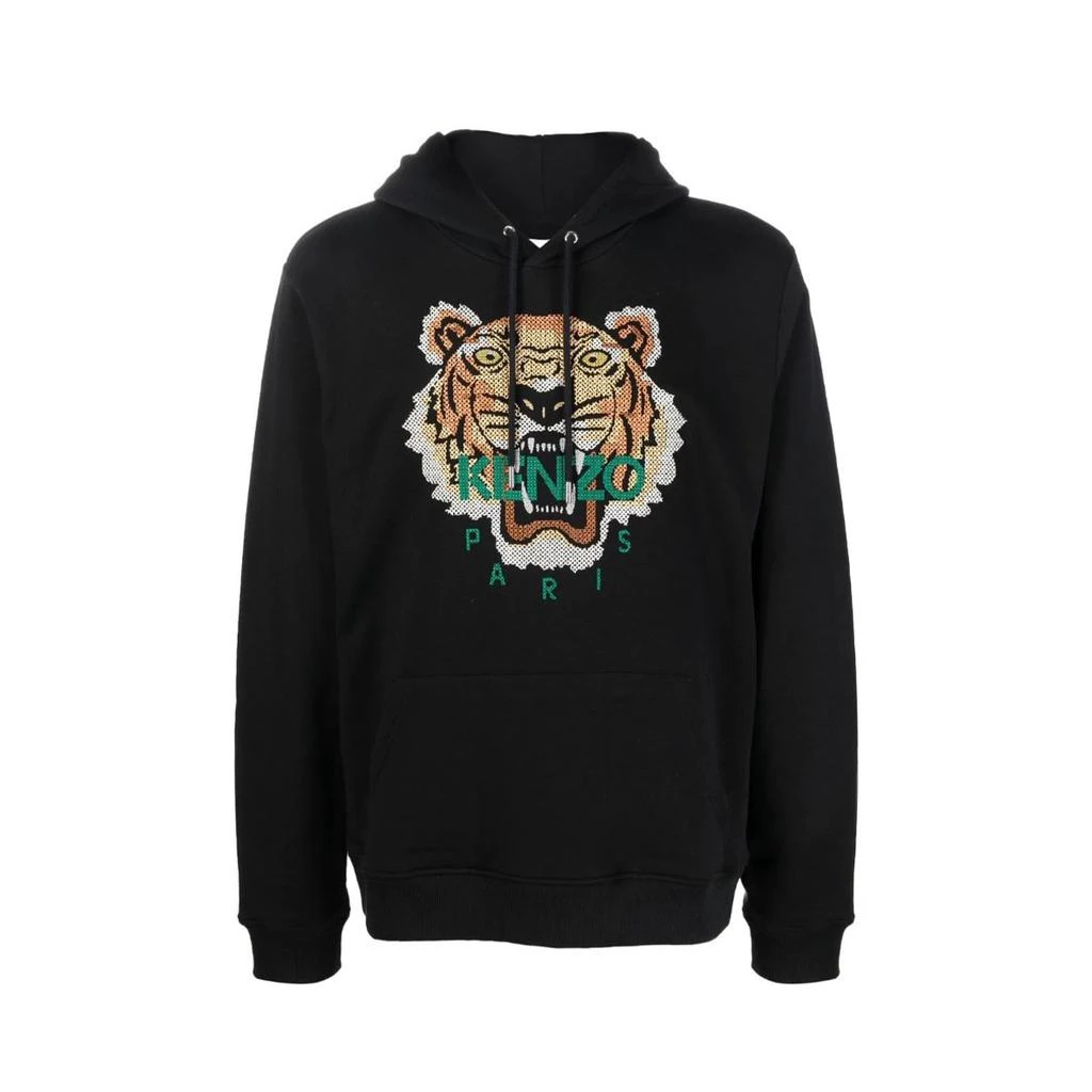 商品Kenzo|Cross Stitch Logo Print Hoodie,价格¥3207,第1张图片
