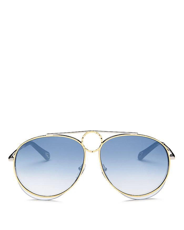 商品Chloé|Women's Romie Mirrored Aviator Sunglasses, 61mm,价格¥3139,第1张图片