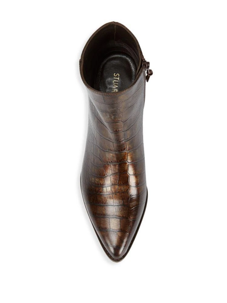 商品Stuart Weitzman|Zepher Crocodile Booties,价格¥1887,第4张图片详细描述