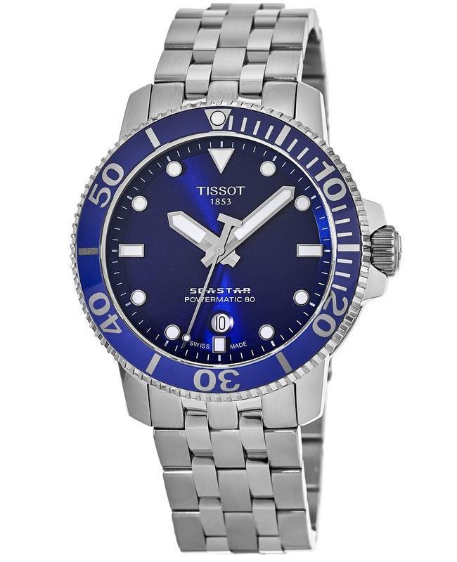 商品Tissot|Tissot Seastar 1000 Blue Dial Steel Men's Watch T120.407.11.041.00,价格¥3716,第1张图片