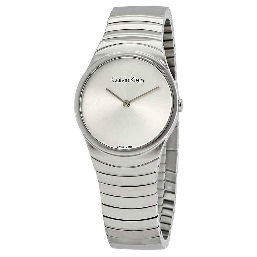 Calvin Klein Whirl Silver Dial Stainless Steel Ladies Watch K8A23146商品第1张图片规格展示