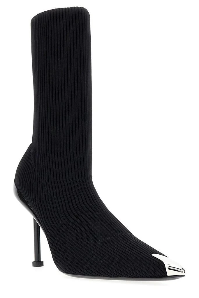 商品Alexander McQueen|Alexander McQueen Slash Pointed-Toe Ankle Boots,价格¥6107,第2张图片详细描述
