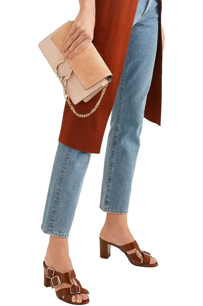 商品Chloé|Faye small leather and suede 单肩包,价格¥5680,第5张图片详细描述