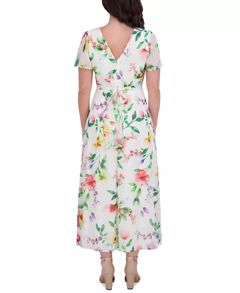 商品Kensie|Women's Floral Print Sleeveless A-Line Midi Dress,价格¥950,第3张图片详细描述