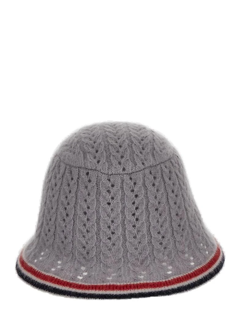 商品Thom Browne|Thom Browne Cable-Pointelle Knitted Bucket Hat,价格¥3332,第1张图片