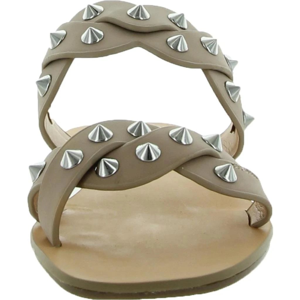 Marc Fisher Womens Bodil Faux Leather Metallic Slide Sandals 商品