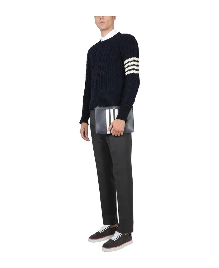 商品Thom Browne|4 Bar Crew Neck Shirt,价格¥5559,第2张图片详细描述