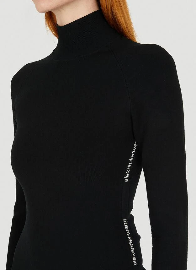 商品Alexander Wang|Logo Jacquard Dress in Black,价格¥2875,第5张图片详细描述