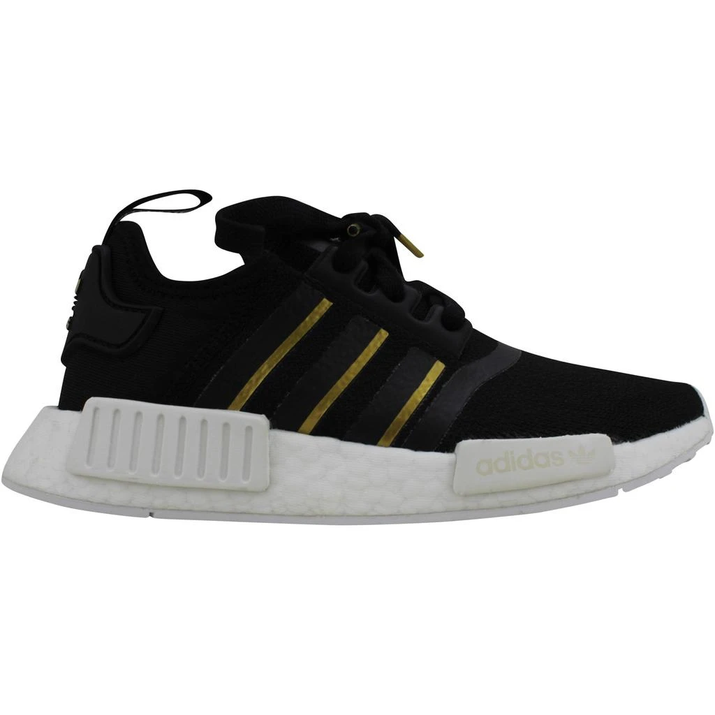 商品Adidas|Adidas NMD R1 Core Black/Gold Metallic-Crystal White  FW6433 Women's,价格¥284,第1张图片