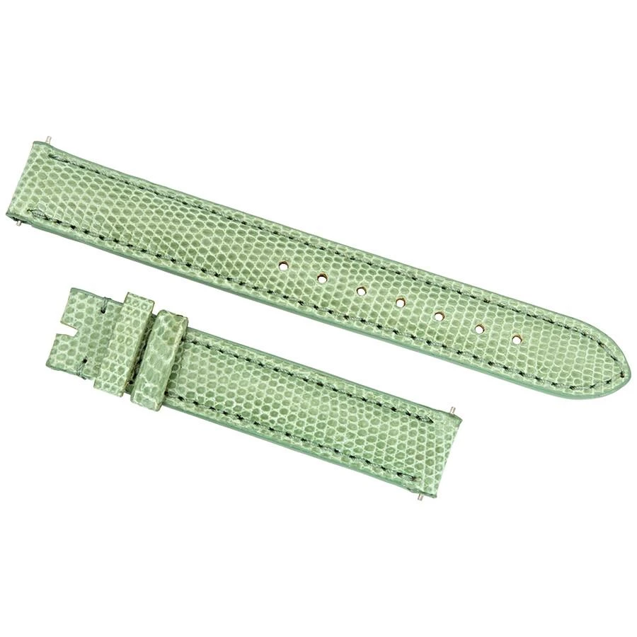 商品Hadley Roma|14 MM Matte Pastel Green Lizard Leather Strap,价格¥222,第1张图片