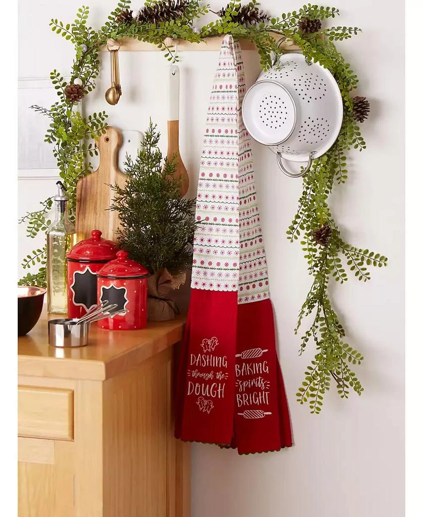 商品Design Imports|Kitchen Towel Holiday Baking Kitchen Scarf, 4" x 70",价格¥127,第4张图片详细描述