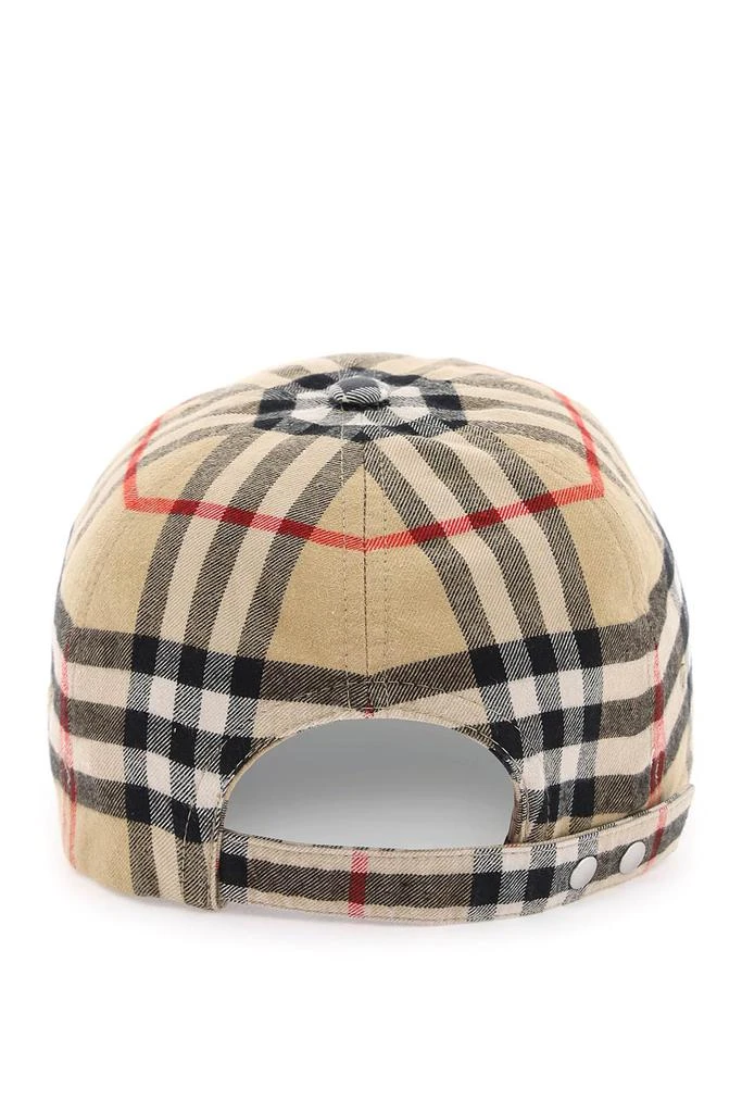 商品Burberry|check cotton baseball cap,价格¥1310,第3张图片详细描述