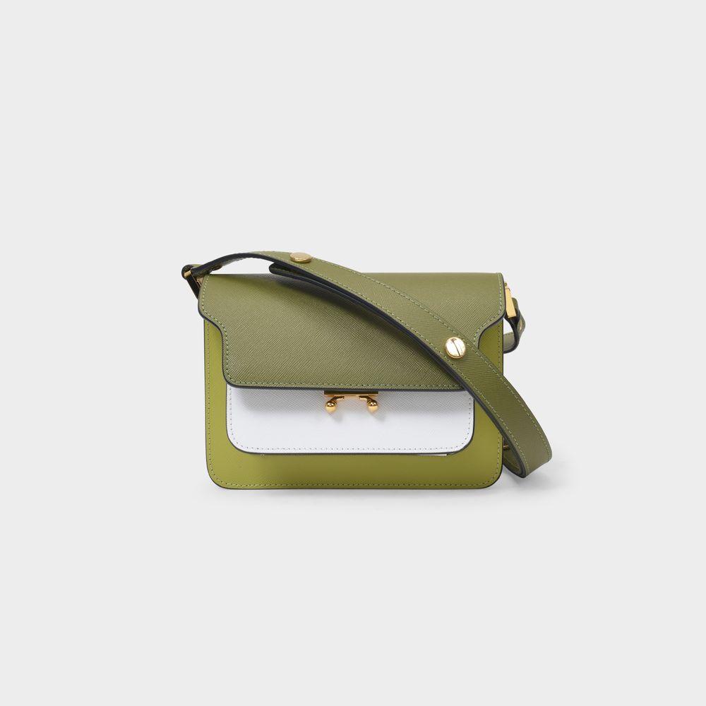 Trunk Mini Bag in Green Leather商品第1张图片规格展示