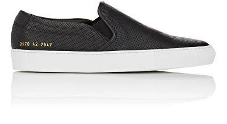 商品Common Projects|Perforated Leather Slip-On Sneakers,价格¥3282,第1张图片