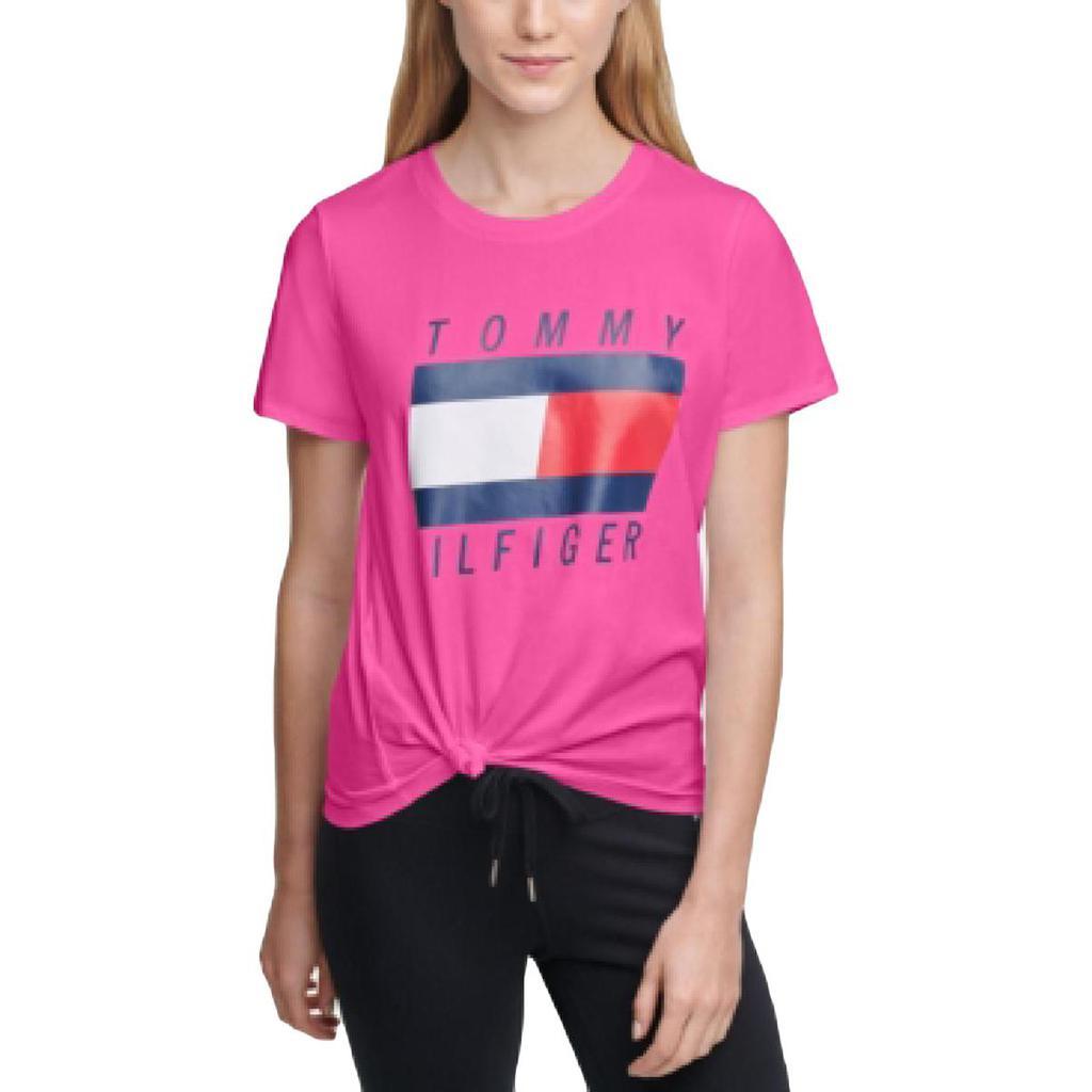 商品Tommy Hilfiger|Tommy Hilfiger Sport Womens Knit Crewneck Graphic T-Shirt,价格¥164,第1张图片