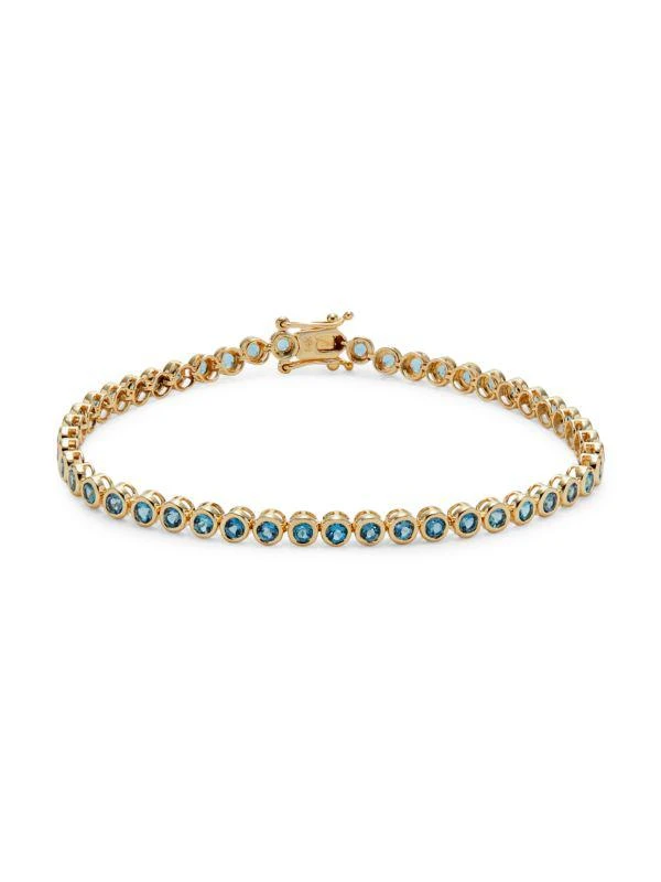 商品Saks Fifth Avenue|14K Yellow Gold & London Blue Topaz Bracelet,价格¥7872,第1张图片