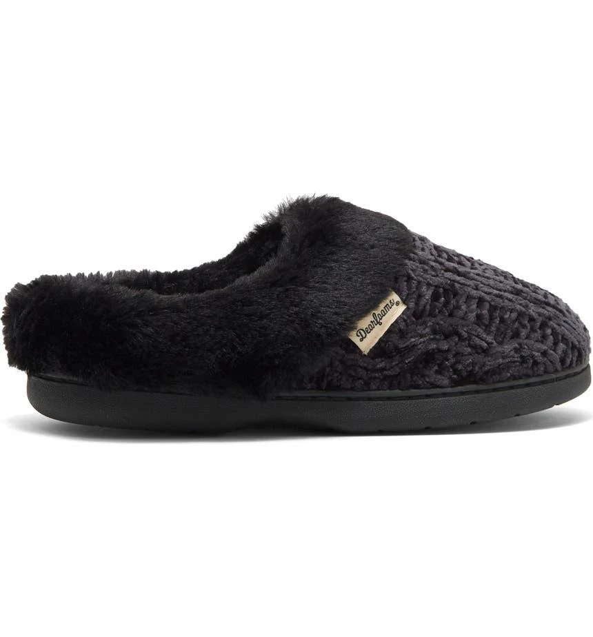 商品Dear Foams|Claire Chenille Knit & Faux Fur Slipper,价格¥140,第3张图片详细描述