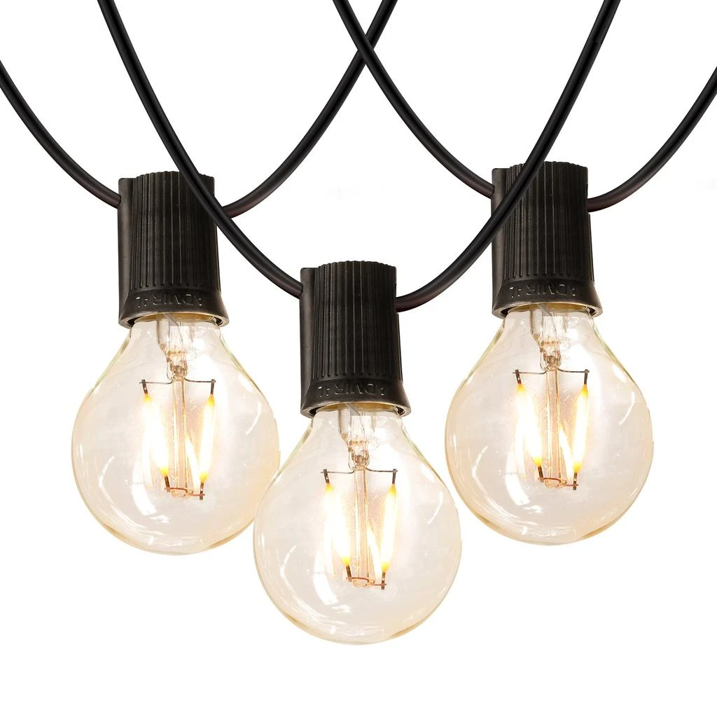 商品Brightech|Ambience Pro 26ft 1W LED Globe String Lights (Soft White 2700K) in Black,价格¥395,第1张图片