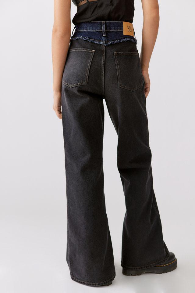 商品BDG|BDG Split Hem Flare Jean - Distressed Contrast,价格¥220,第4张图片详细描述