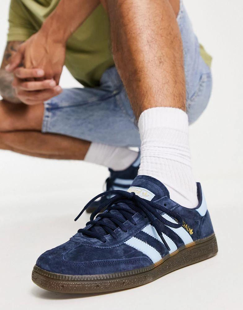 商品Adidas|adidas Originals Handball Spezial gum sole trainers in navy,价格¥827,第1张图片