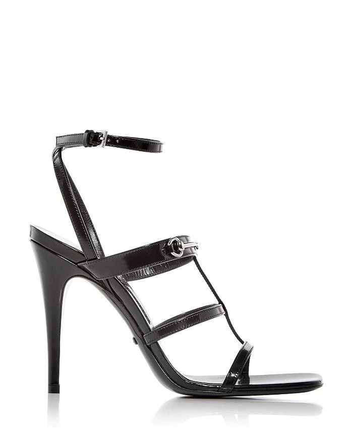 商品Gucci|Women's Horsebit T Strap High Heel Sandals,价格¥7412,第2张图片详细描述